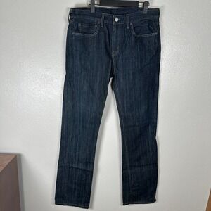 Levi's 527 Mens Size 32x34 Bootcut Jeans Blue Dark Wash 5 Pockets Classic
